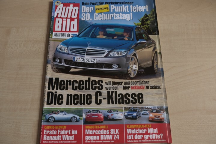 Deckblatt Auto Bild (18/2004)